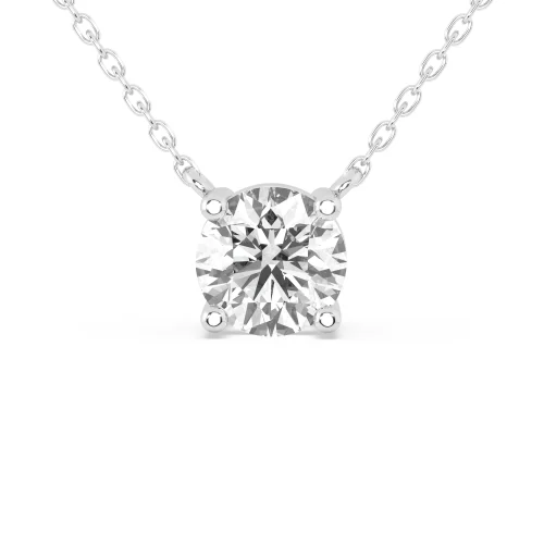 Round Solitaire Diamond Pendant